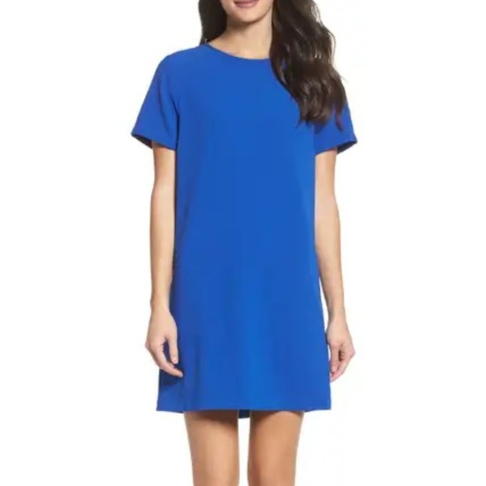 Felicity & Coco Cobalt Blue Devery Crepe Shift Dress(Nordstrom Exclusive)Size XS